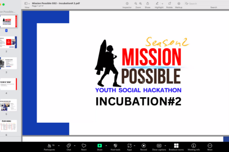 MISSION POSSIBLE  YOUTH SOCIAL HACKATHON  INCUBATION#2